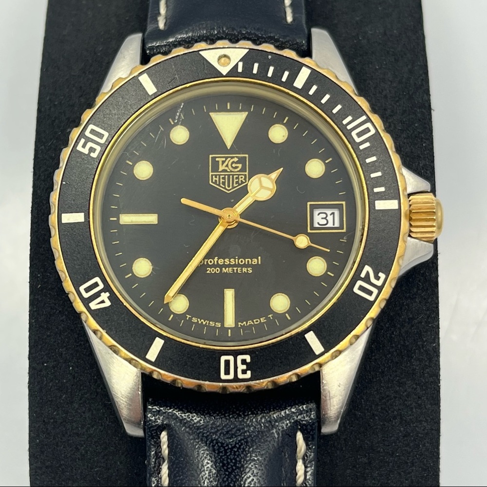 Vintage Tag Heuer 1000 2-tone model 980.029B w/box
